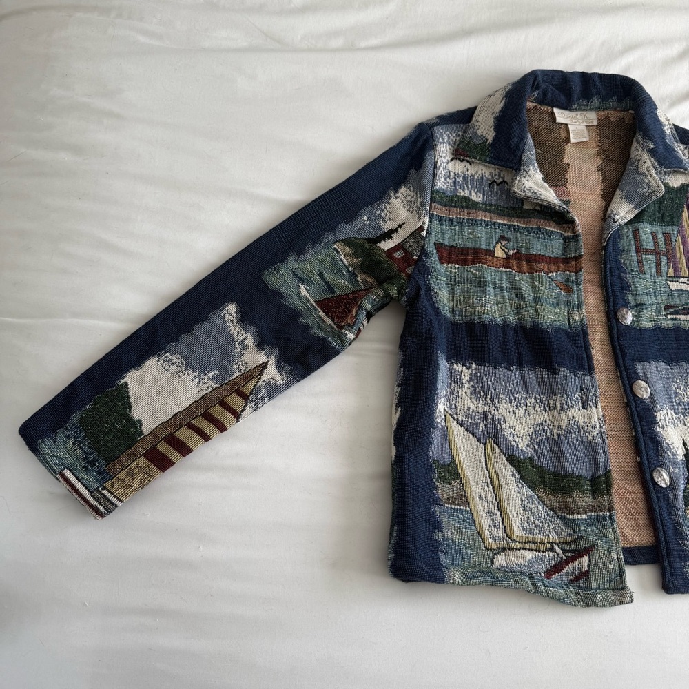 Vintage Coastal Patchwork Jacket - image 3